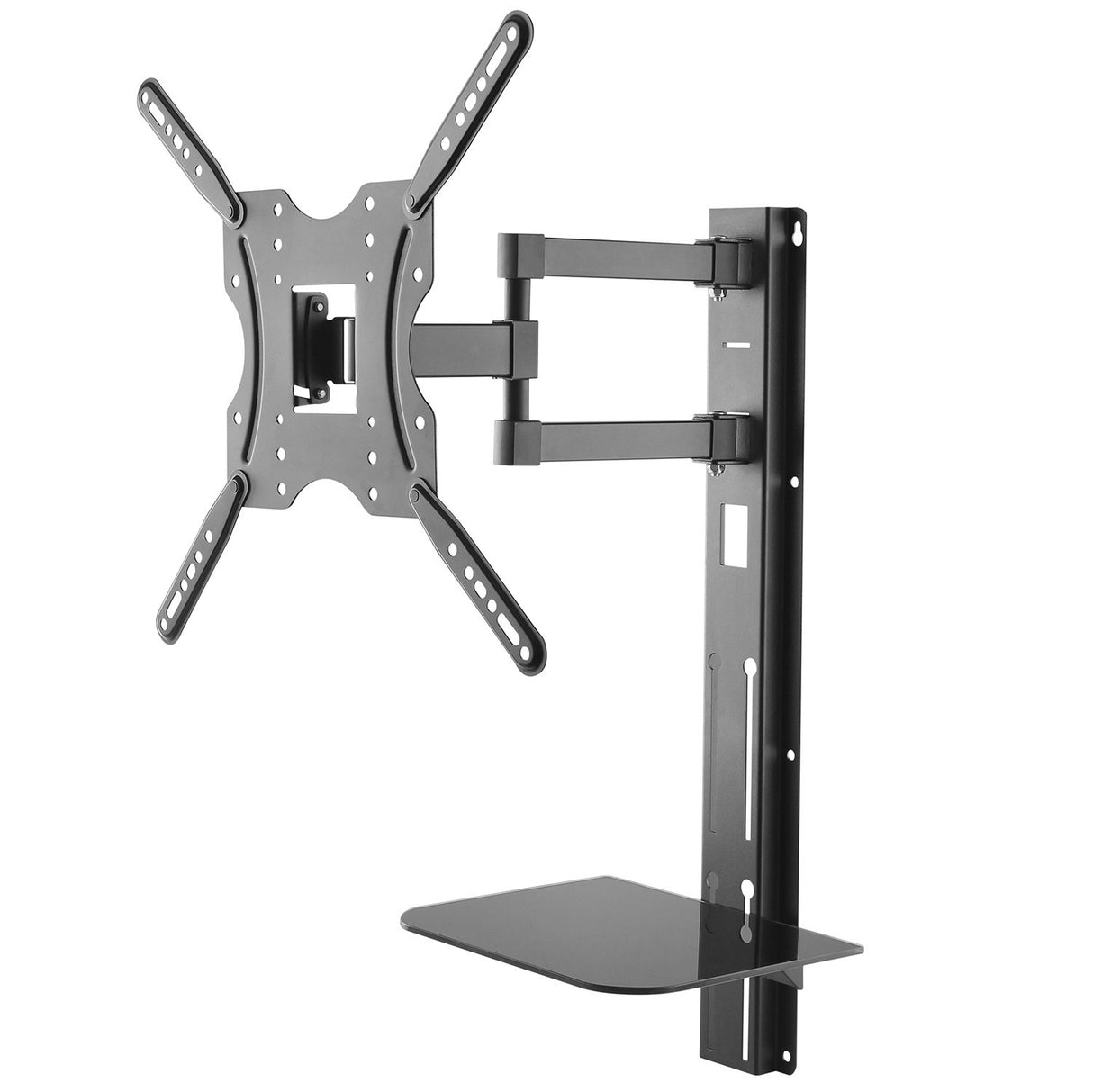 Maclean MC771-MC772 - Soporte de Pared para Pantalla con Estante para DVD (32"-55")