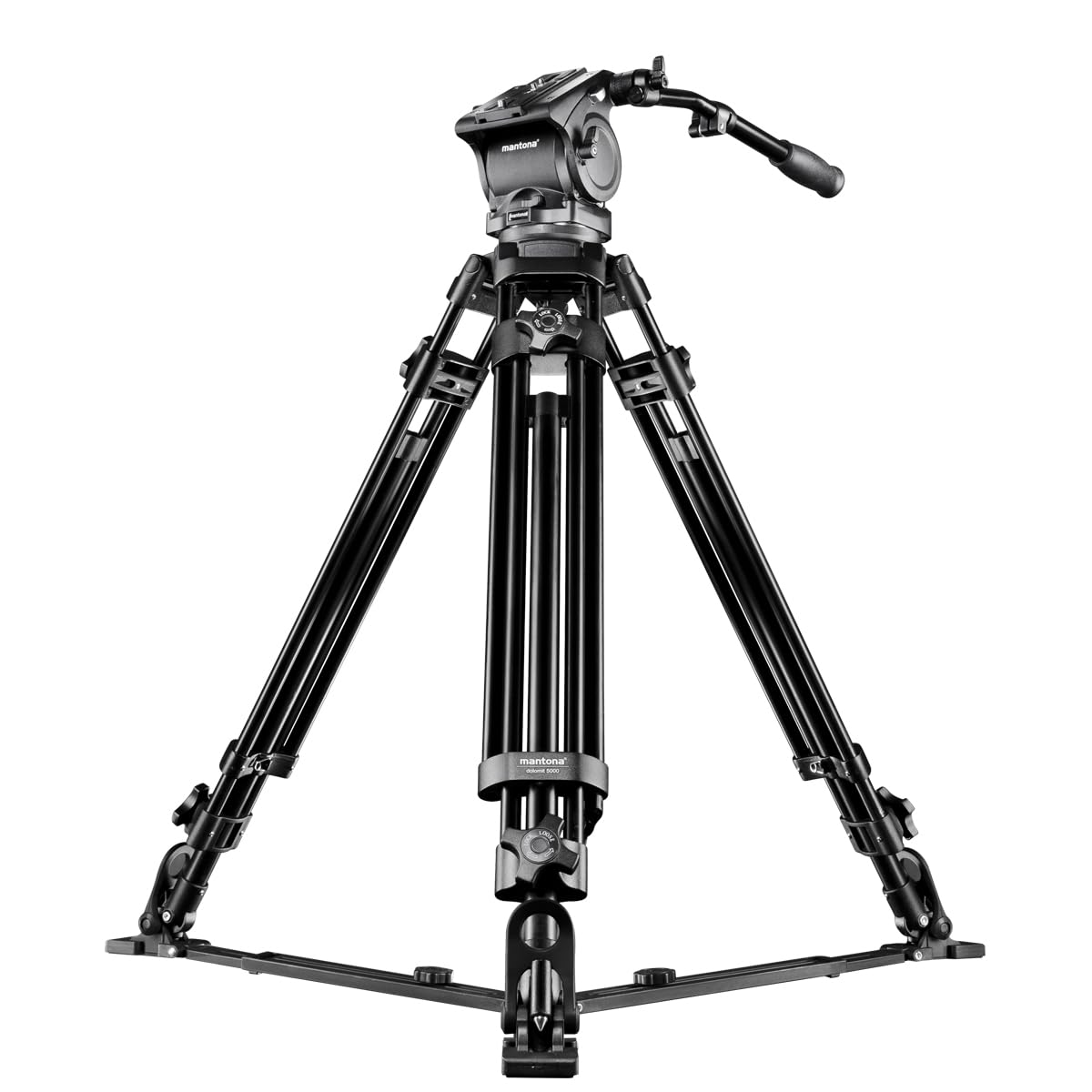Mantona Dolomit 4000 - Trípode para videocámara (170 cm) (18646)