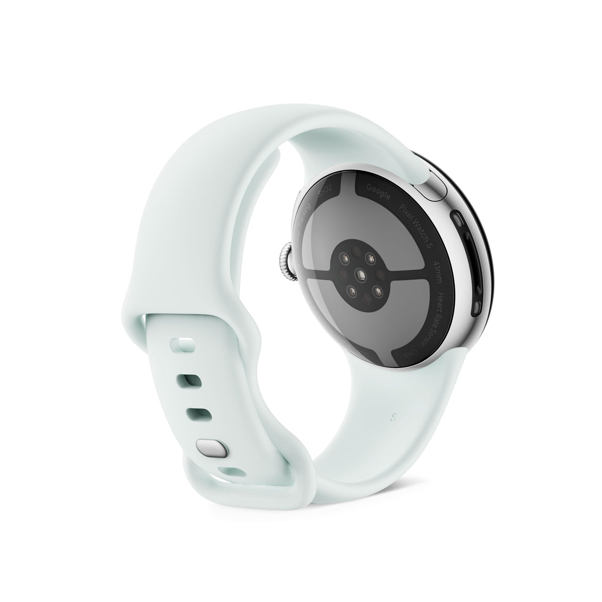 Google Pixel Watch 5 (41 mm) - Smartwatch - Silver Case/Fog Band, LTE