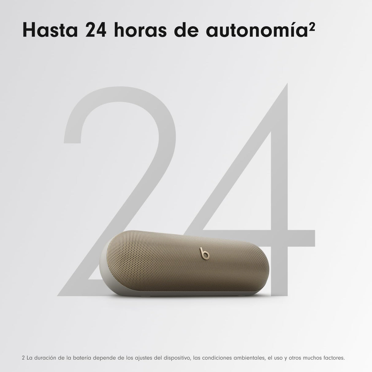 Beats Pill - Altavoz Bluetooth inalámbrico y Cargador portátil Mediante USB-C, hasta 24 Horas de autonomía, Resistencia al Agua IP67, Compatible con Apple y Android, micrófono Integrado – Champán