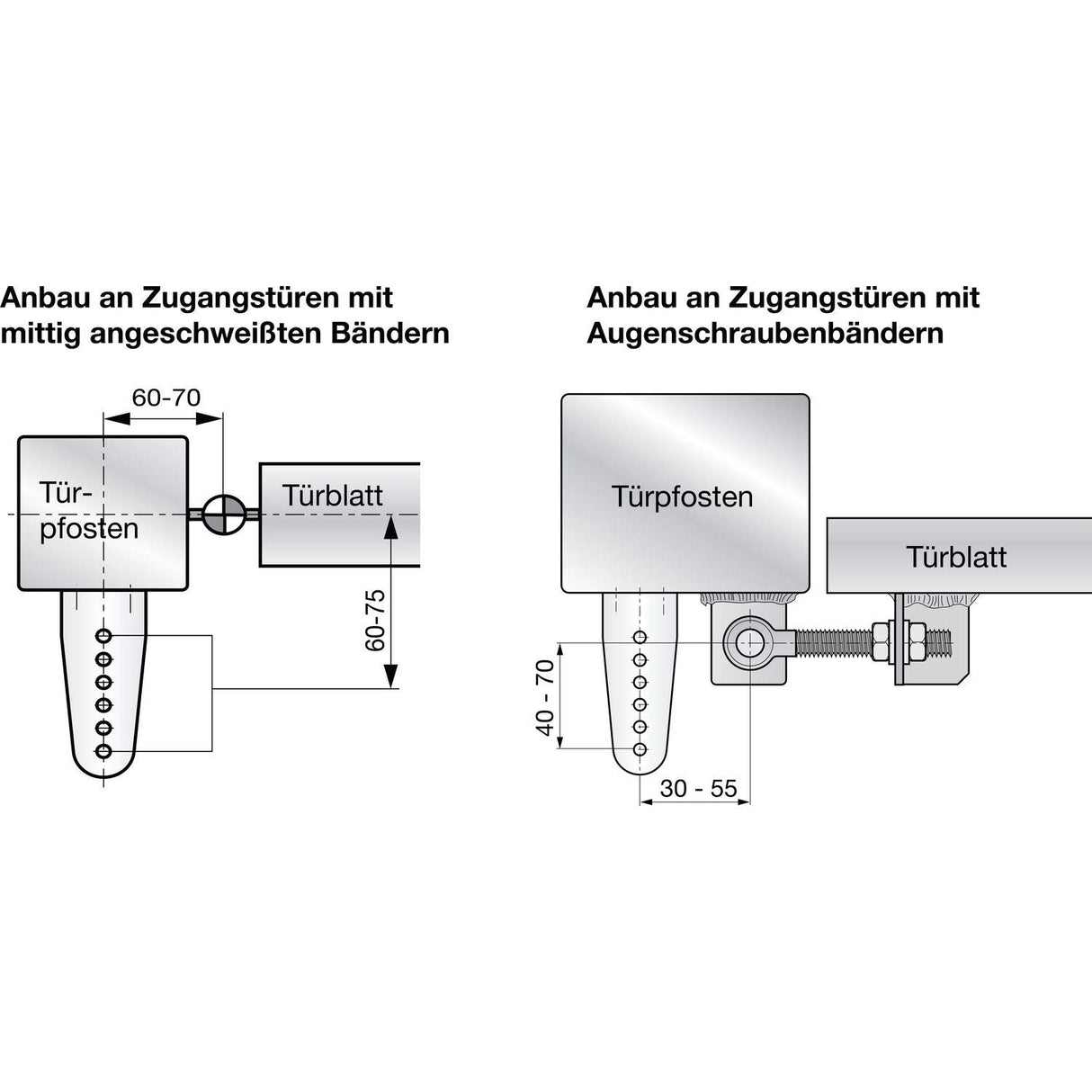 Dictator Direkt II 150 - Cierrapuertas (1200 mm, acero galvanizado, 1 unidad)