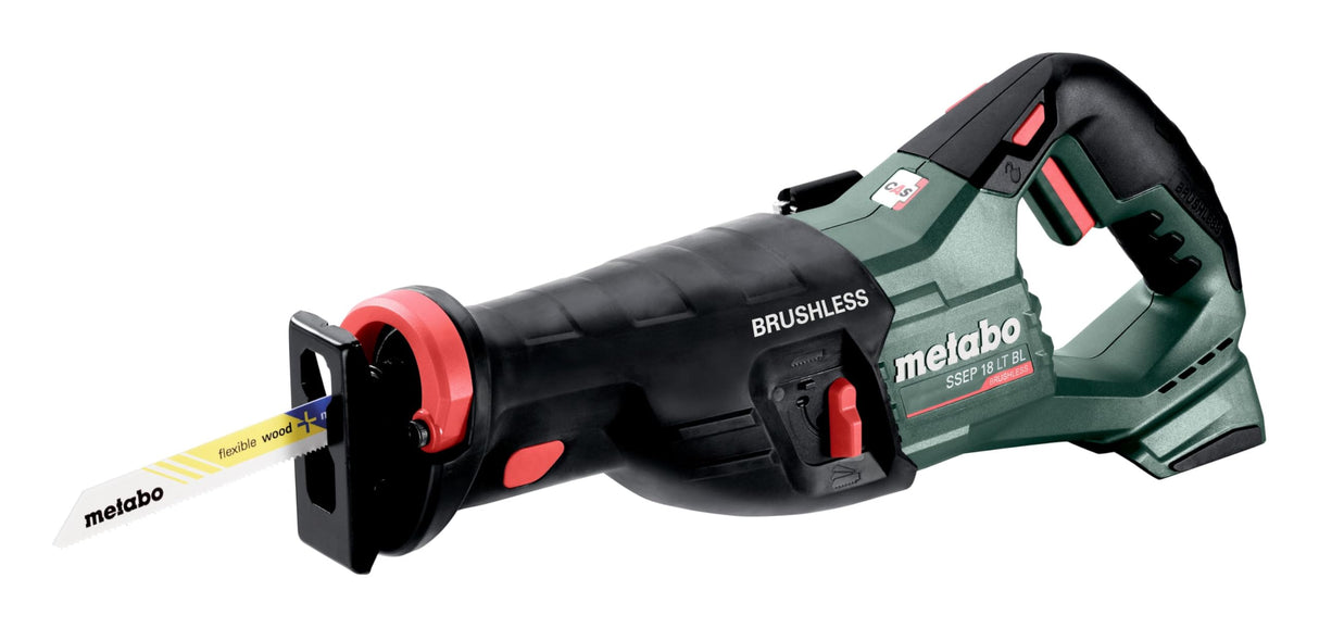 Metabo SSEP 18 LT BL - Sierra de sable inalámbrica 601617840 sin batería, sin cargador, maletín 18V