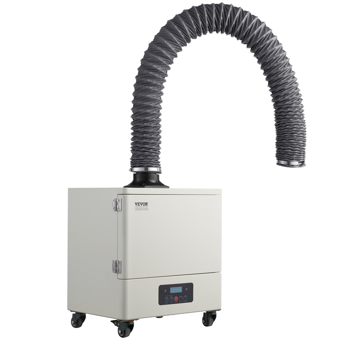 VEVOR Extractor de Humos de Soldadura 280 W con Mangueras Dobles Absorbedor de Humo de Soldadura 459 m³/h sin Escobillas con Filtros de 4 Etapas y 10 Velocidades para Soldadura, Grabado Láser