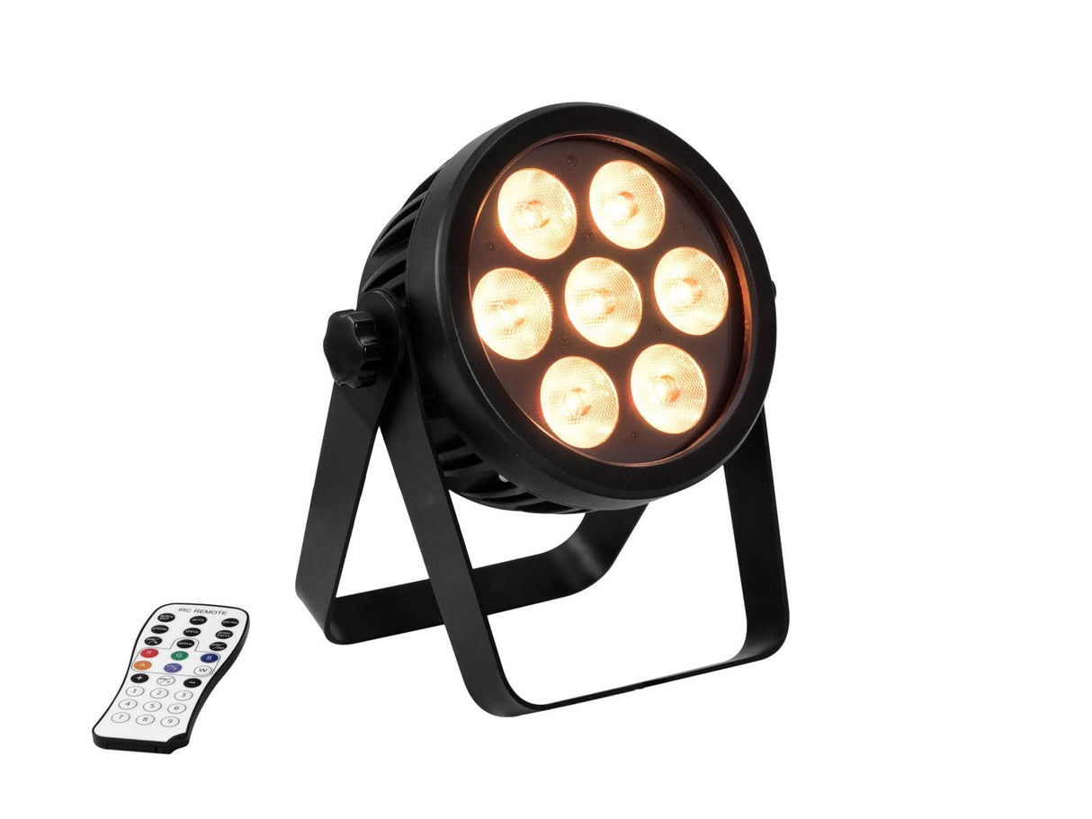 EUROLITE Set 4x LED 7C-7 Silent Slim Spot + USB QuickDMX + Case (20000857) marca Eurolite