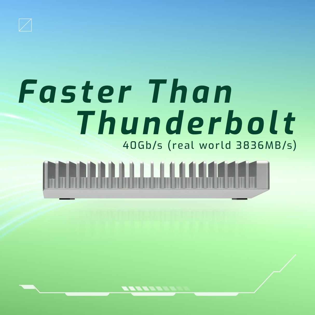 OWC Unidad SSD Externa ultrarrápida NVMe Thunderbolt (USB-C) de 8 TB Express 1M2 con Carcasa de disipador de Calor de Aluminio