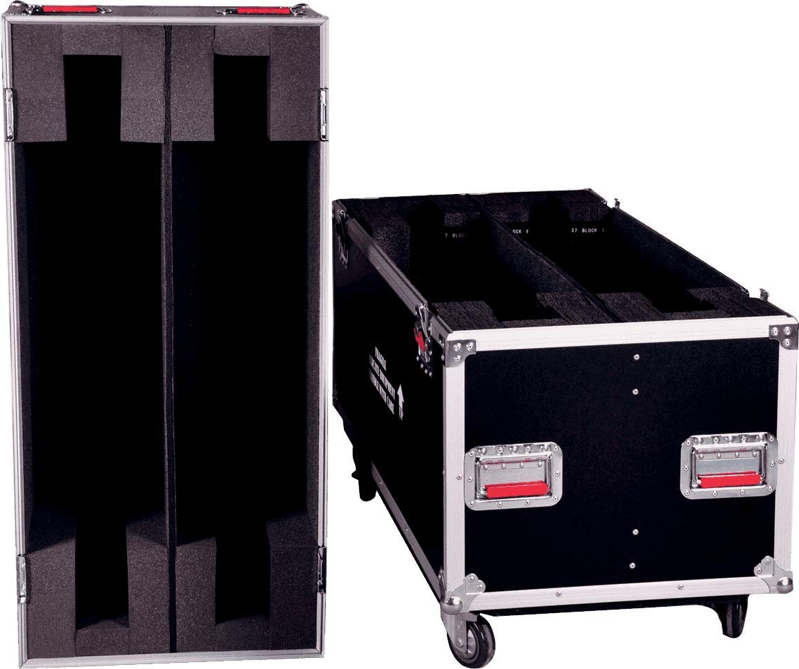 Gator Cases GTOUR - Maleta G-TOUR diseñada para adaptarse fácilmente a dos pantallas LCD, LED o plasma de 50" a 55". Dimensiones interiores 55 X 6,3 X 35 (X2) (G-TOURLCDV2-5055-X2)