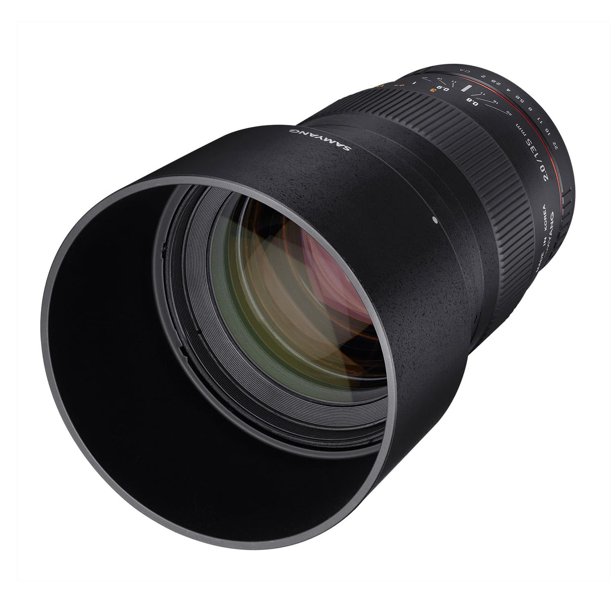 Samyang 135 mm F2.0 para Canon EF - Teleobjetivo de fotograma completo y distancia focal fija APS-C para cámara Canon EF/ EF-S, enfoque manual, para Canon EOS-1D X Mark III, 6D Mark II, 5D Mark IV