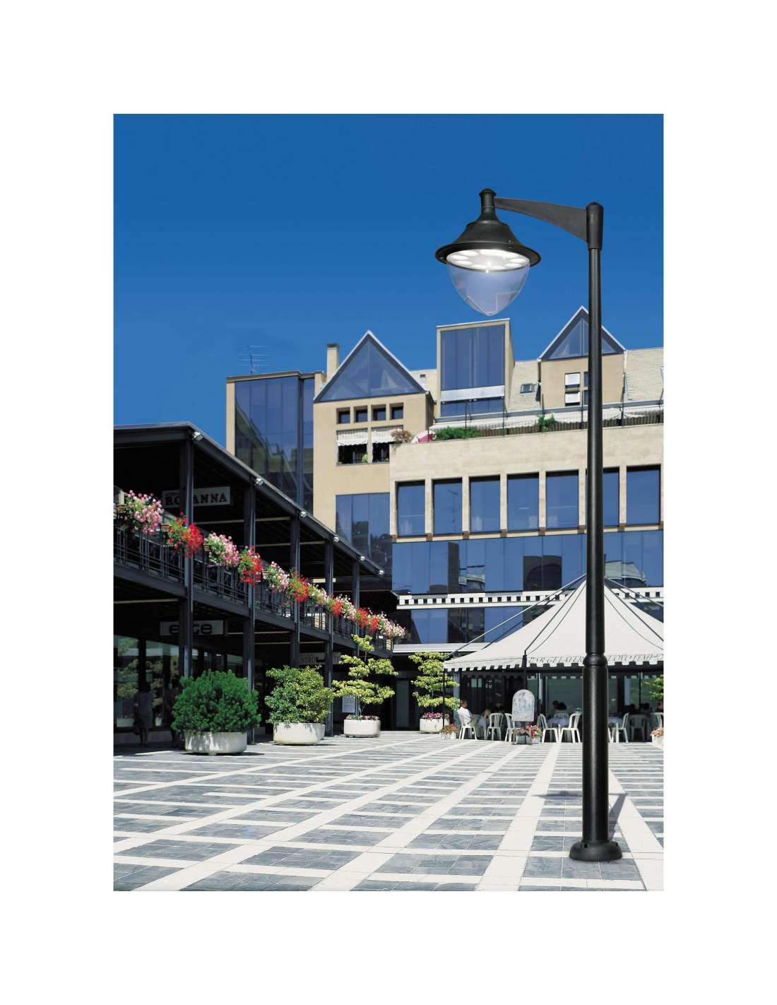 Cristher GUNTHER-60 - Farola ip65 gx53 negro
