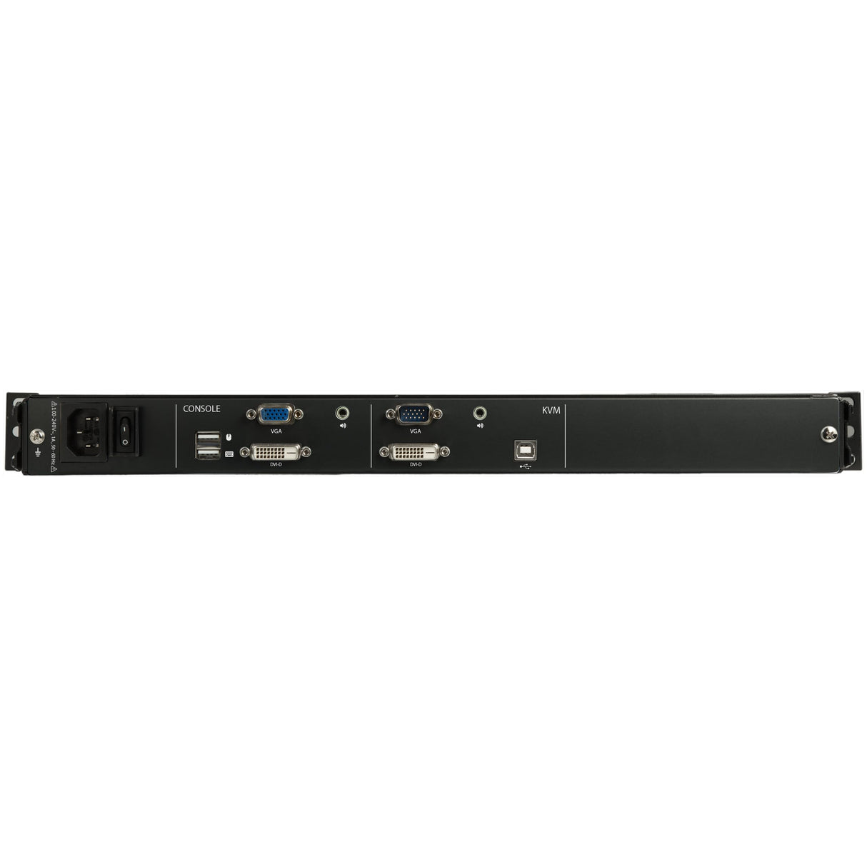 StarTech.com Consola KVM HD de 17" para Rack - de Riel Doble - Incluye Cables y Brackets de Montaje - DVI y VGA - LCD de Montaje en Rack