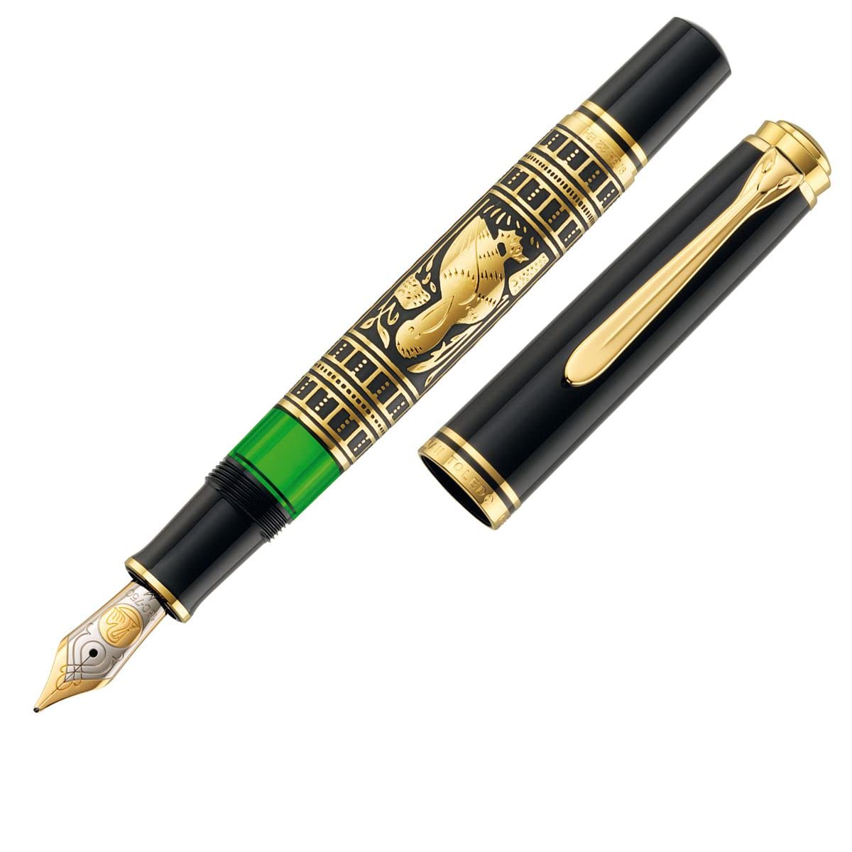 Pelikan M900 Pluma estilográfica TOLEDO 900 plumín M en estuche regalo.