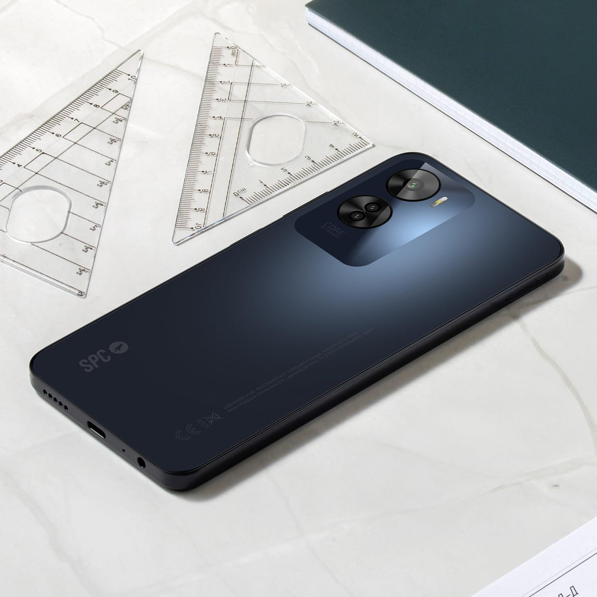 SPC Discovery 2 ME – Smartphone 6,75” HD+, 6GB RAM, 256GB Memoria Interna, Triple Cámara IA, NFC, 5000 mAh Carga rápida 18W, teléfono móvil Android 14, desbloqueo biometría – Deep Sky