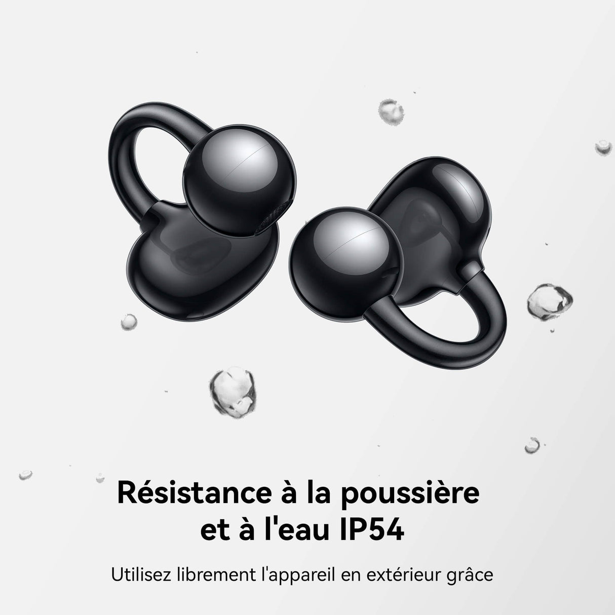 HUAWEI FreeClip,Auriculares Inalámbricos Bluetooth,Clip Innovador,Open-Ear,Gran Duración de Batería,Cancelación de Ruido en Llamadas por IA,Resistencia IP54 al Polvo y a Salpicaduras de Agua,Beige