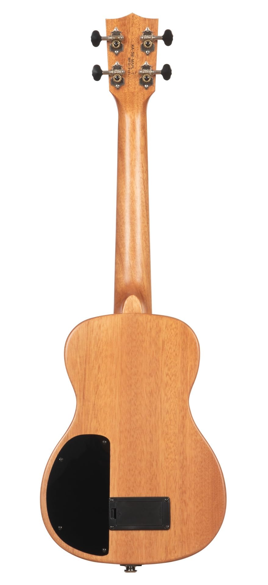Kala KA SB ACA T Solid Body Electric Flame Acacia Tenor, with Bag
