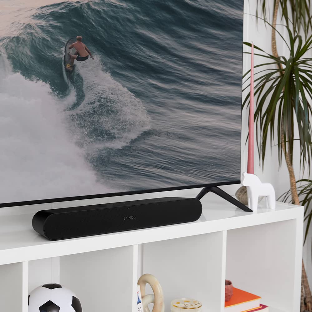 Sonos Ray - Barra de Sonido compacta para la Tele y la música - Negro