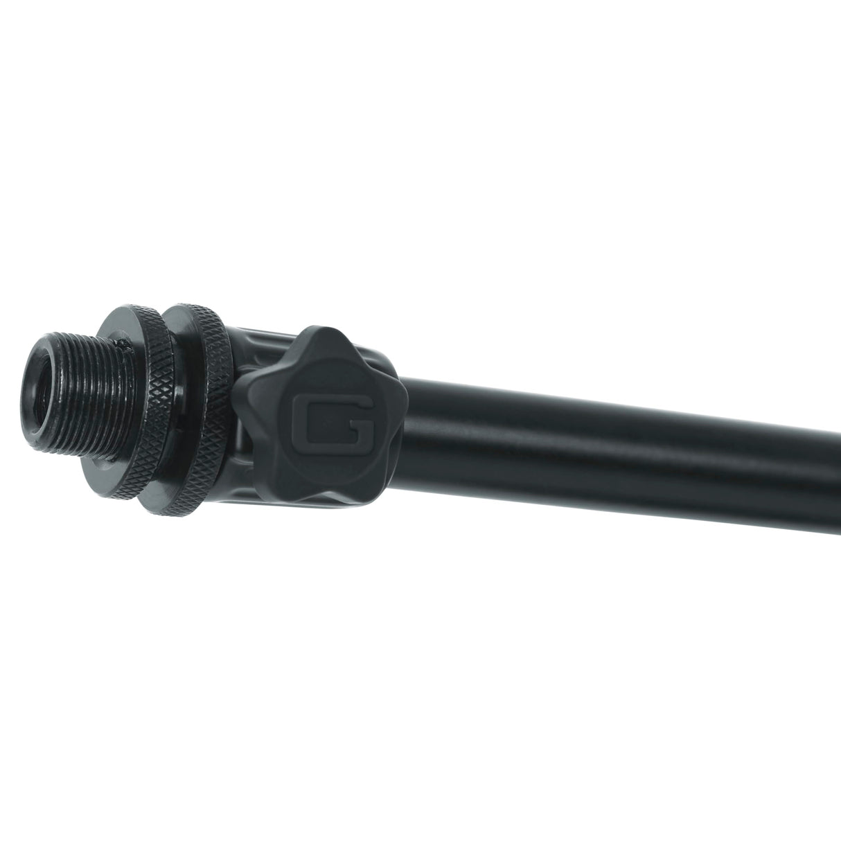 Gator Frameworks - Soporte de micrófono de base corta con peso con brazo telescópico y peso de contador de 2.5 libras; ideal para escritorio, grabación y transmisión (GFW-MIC-0822)