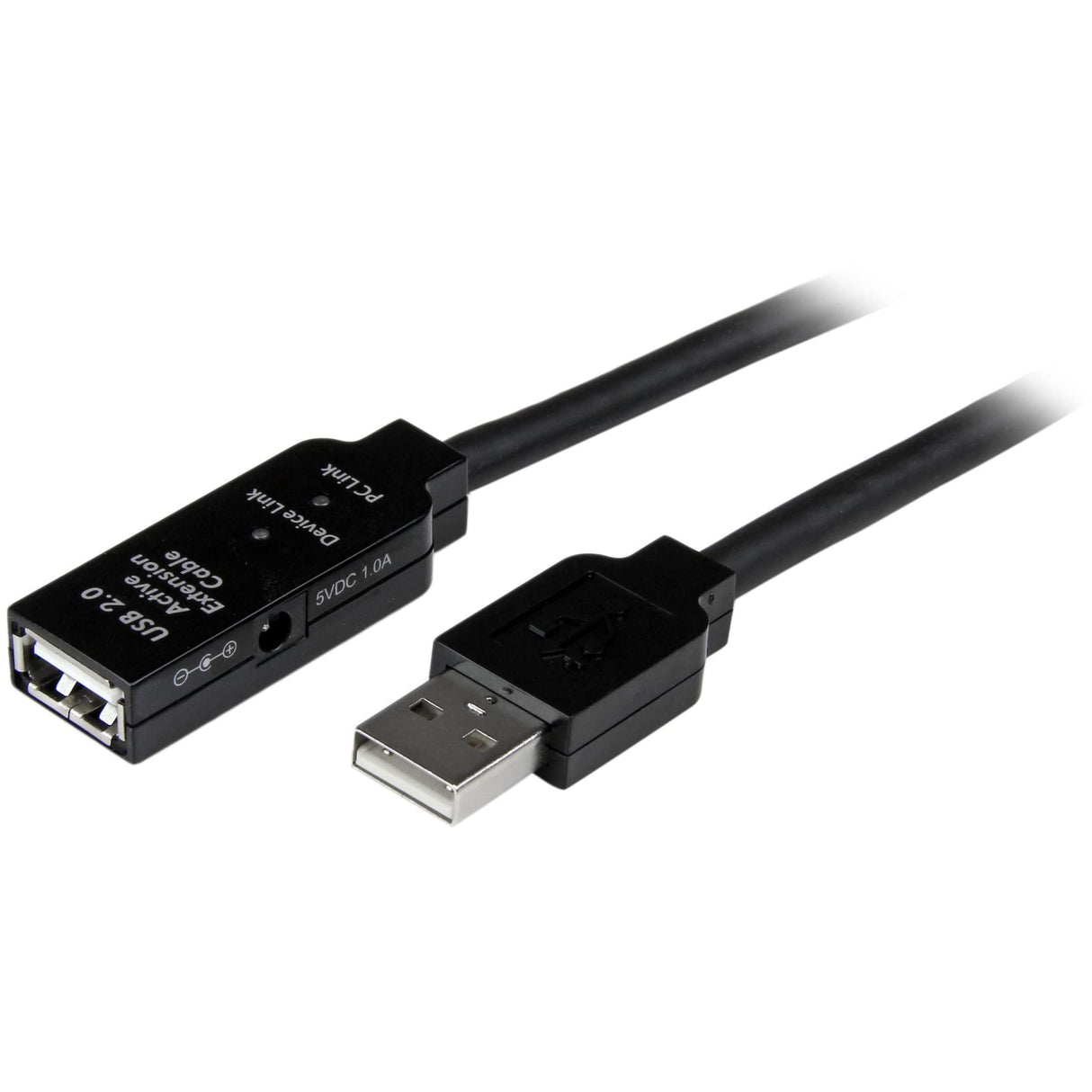 StarTech.com USB2AAEXT25M - Cable alargador USB 2.0 Hi Speed Activo Macho a Hembra, 25 m, Negro