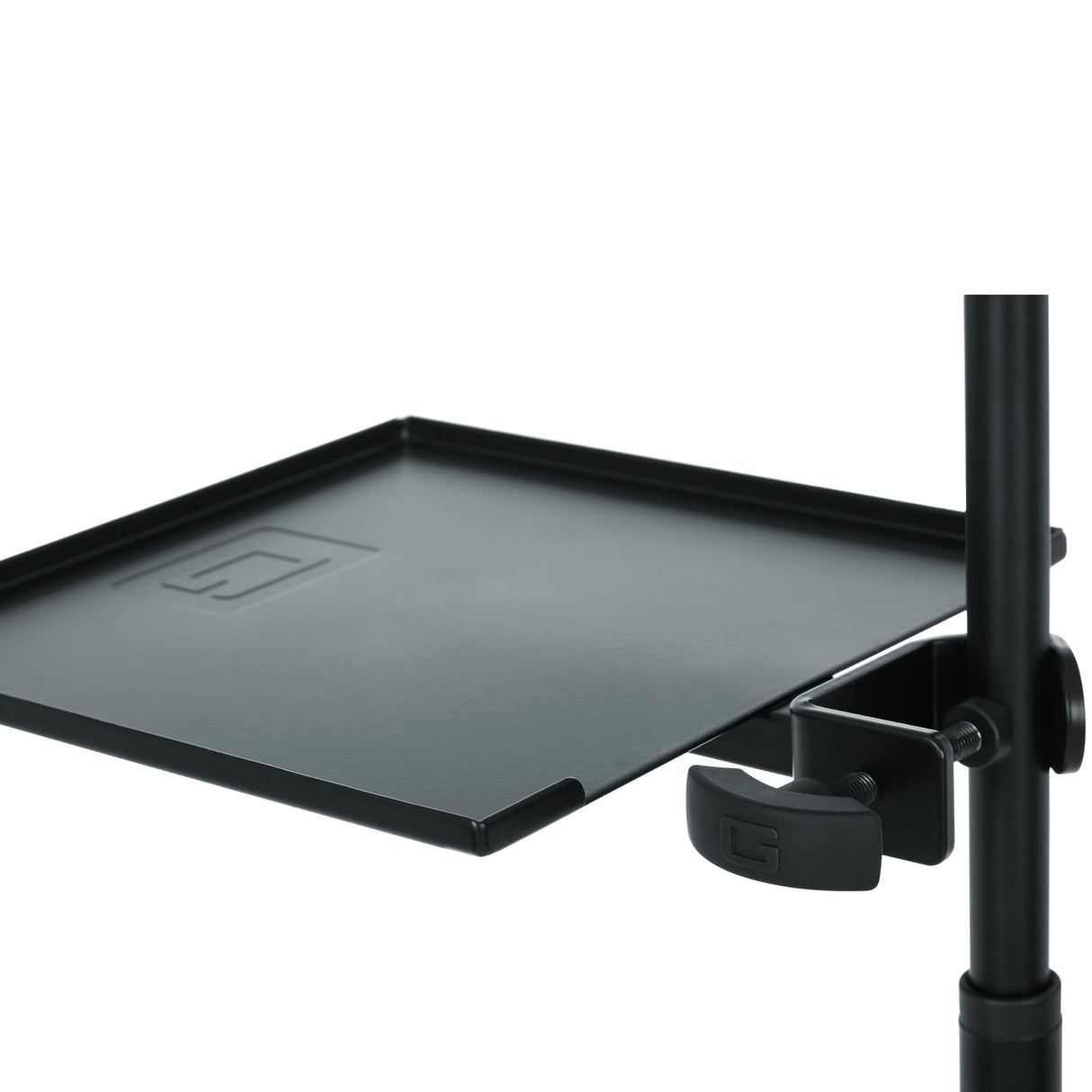 Gator Frameworks (GFW-SHELF0909) - Soporte de micrófono con abrazadera de 9 x 9 pulgadas, área de superficie con capacidad de peso de 10 libras