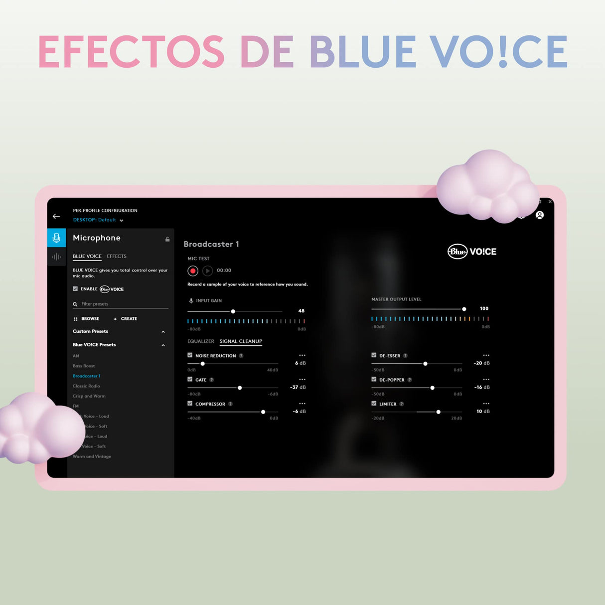Logitech G Blue Yeti Micrófono USB para Streaming de Gaming, Software Blue VO!CE, PC, Podcast, Estudio, Mic para Ordenador, Temas únicos de Streamlabs, Acabado de Edición Especial - Blanco