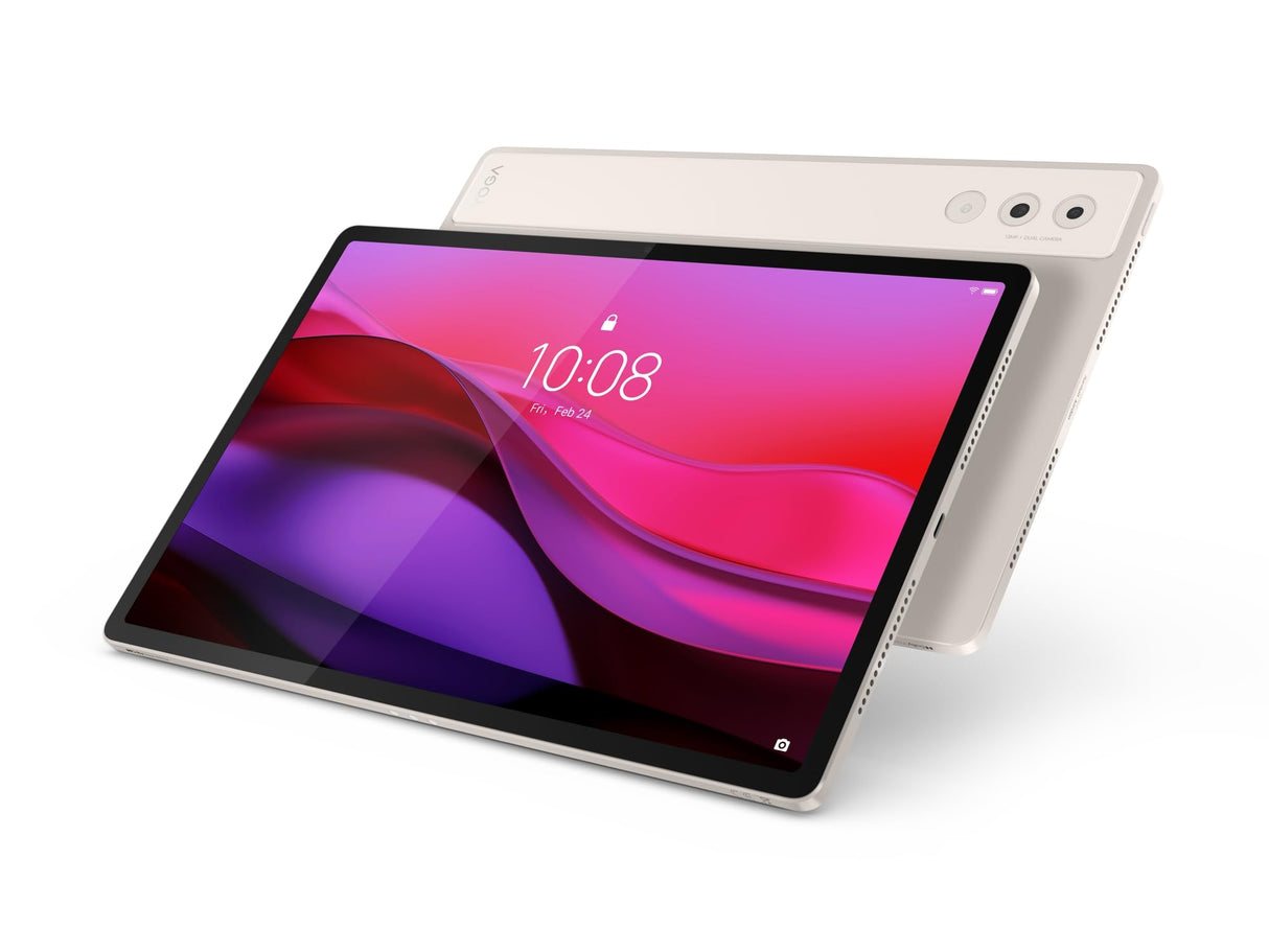 Lenovo Yoga Tab Plus Tablet | Pantalla 3K de 12,7 Pulgadas | Qualcomm Snapdragon 8 Gen 3 | 16 GB de RAM | 256 GB eMMC | Android 15 | Seashell Tab Pen Pro