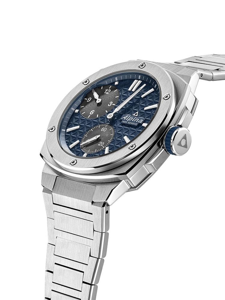 Alpina Reloj Analógico para Hombre de Cuarzo con Correa en Acero Inoxidable mid-39680
