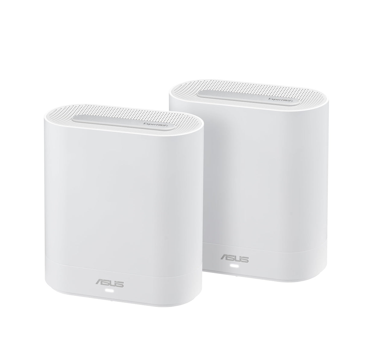 ASUS ExpertWiFi EBM68 (AX7800) 2 Pack, Sistema WiFi Mesh de Tres Bandas, optimo para Negocios, 5 SSID y VLAN, Portal de Invitados, Puerto de 2,5 Gbps, Seguridad de Red de Nivel Comercial, Blanco