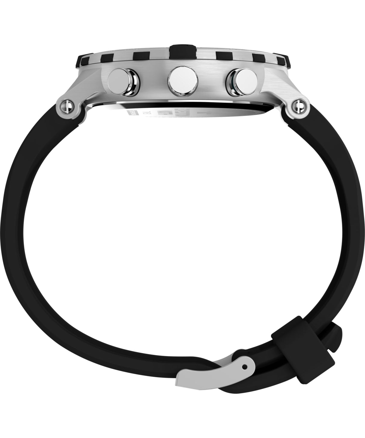 Timex Expedition North - Reloj de 45 mm para hombre, correa de liberación rápida de dos piezas de silicona negra, esfera verde, caja de acero inoxidable TW2W24200