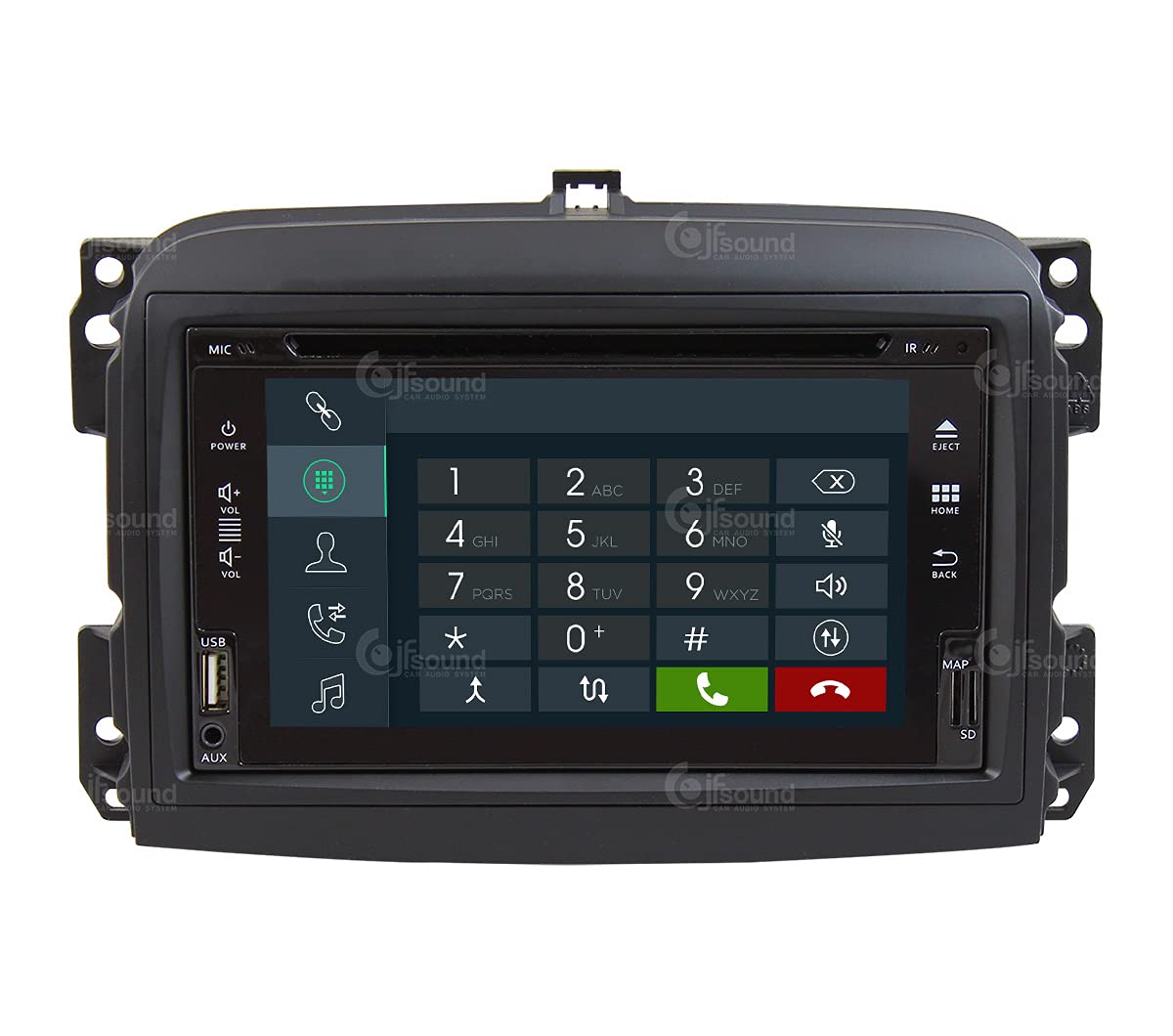 Autorradio de Ajuste Personalizado para Fiat 500L Pre-Restyling Android GPS Bluetooth WiFi Dab USB Pantalla táctil Full HD 6,2" procesador de 8 núcleos y comandos de Voz