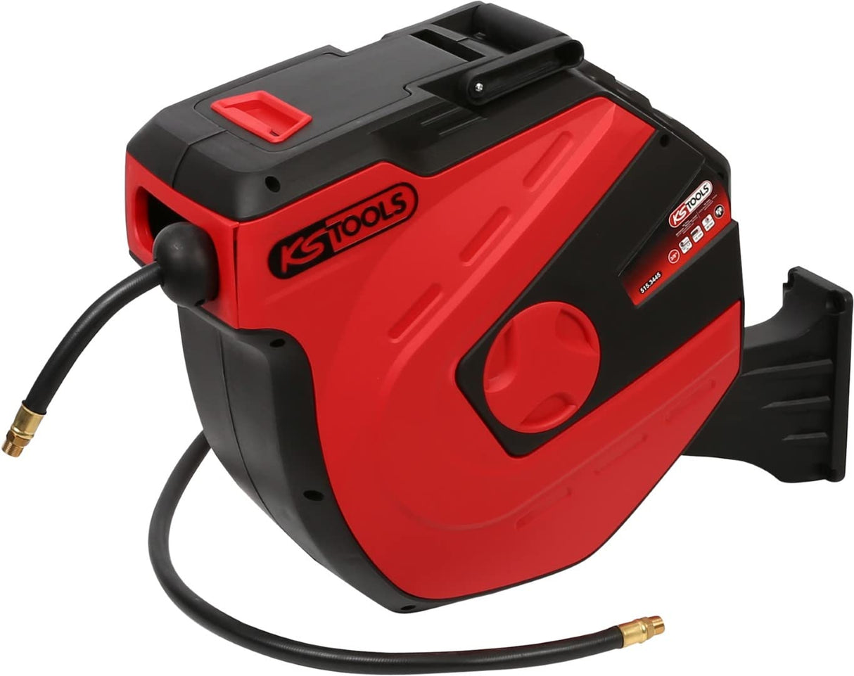 KS Tools 515.3445 Enrollador de manguera de aire comprimido para la pared KS