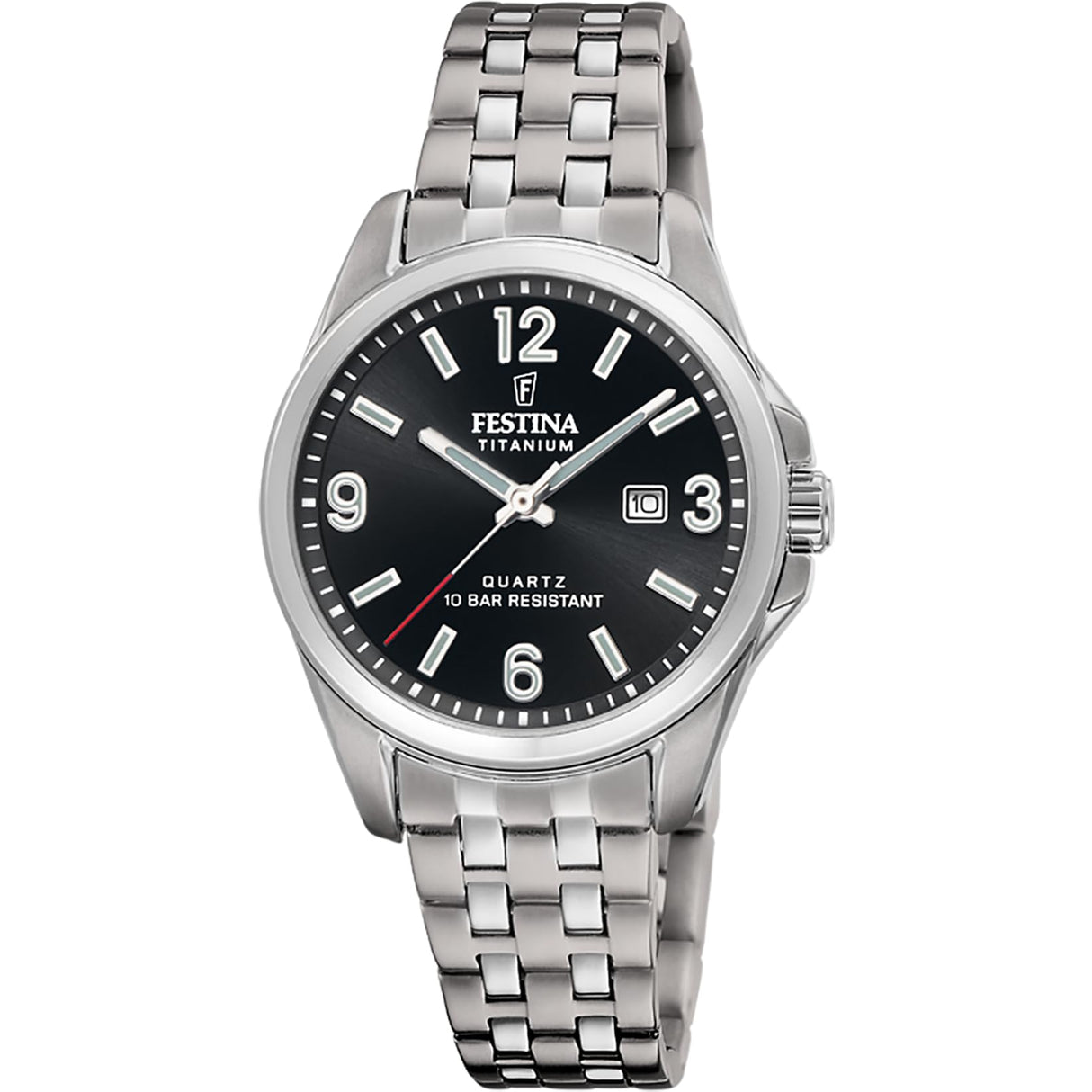 Festina Reloj Mujer F20697/3 Titanium Caja de Titanio Plateado Correa de Titanio Gris