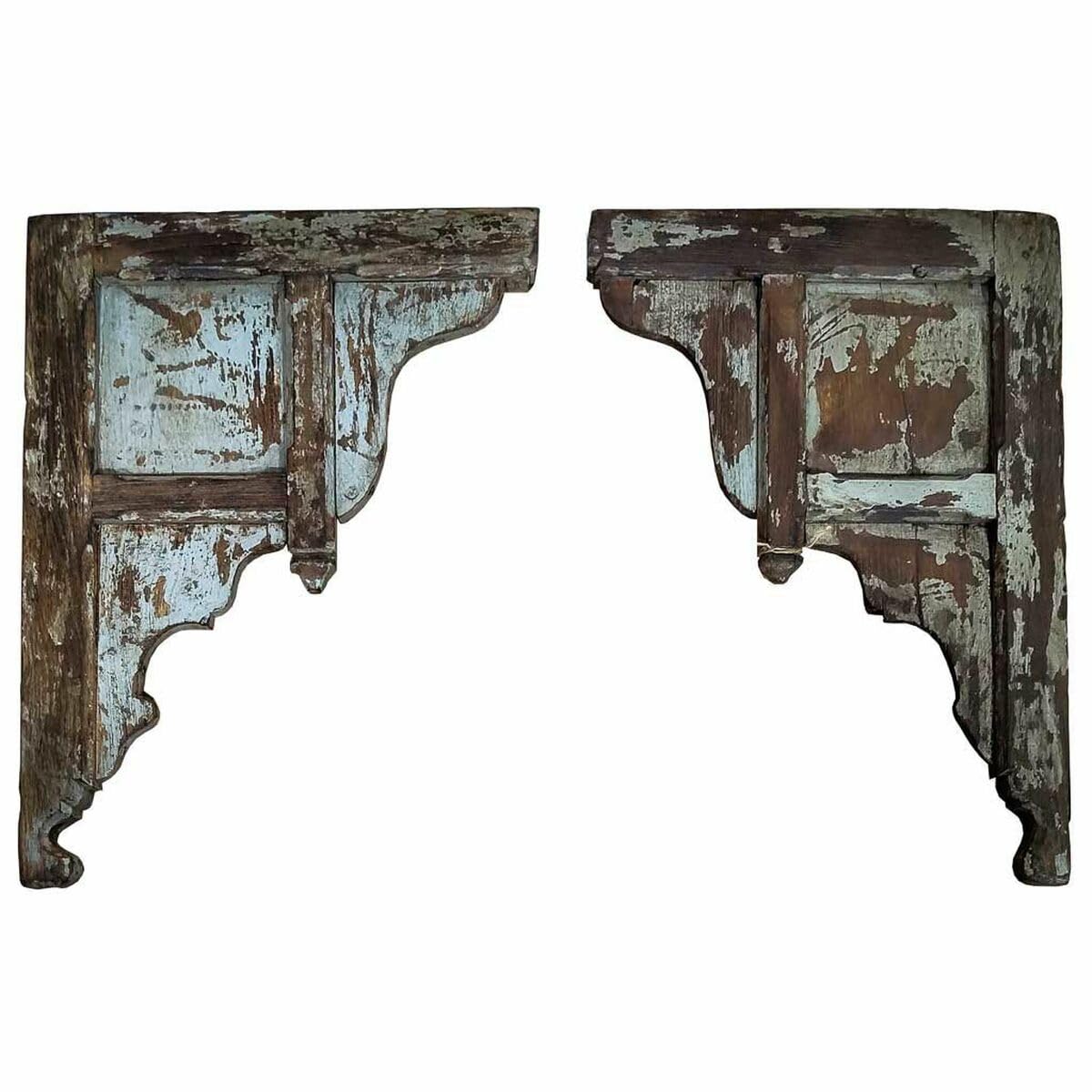 Alexandra House Living Soportes para estantes Marrón Madera de Mango 6 x 74 x 108 cm