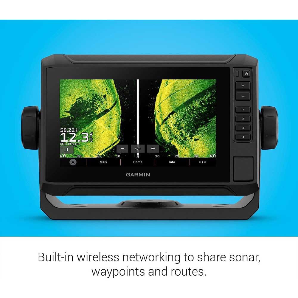 Garmin ECHOMAP UHD2 72sv con transductor GT54, Pantalla táctil de 7 Pulgadas, Mapa Base Mundial