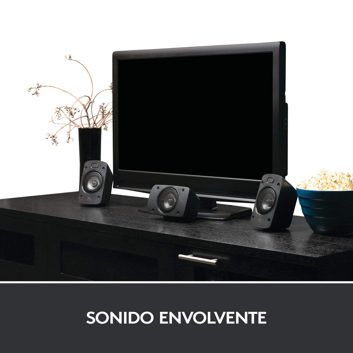 Logitech Z906 5.1 Sistema de Altavoces Sonido Envolvente THX, Certificado Dolby&DTS, 1000 W de Pico, Multi-Dispositivos, Entradas Audio Múltiples, Negro