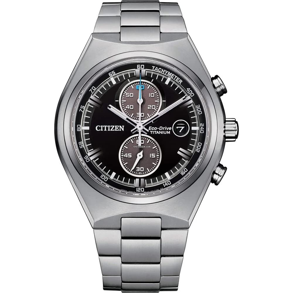 Citizen Reloj Cronógrafo para Hombres de Cuarzo con Correa en Titanio CA7090-87E