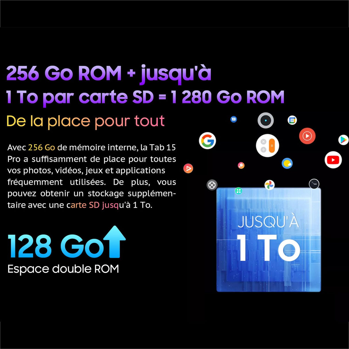 Blackview Tab 15 Pro - Tableta táctil (HD+ 10,5", procesador Unisoc T606, cámara Frontal de 8 MP, cámara Trasera de 13 MP, batería de 8280 mAh, Doble SIM, Color Negro