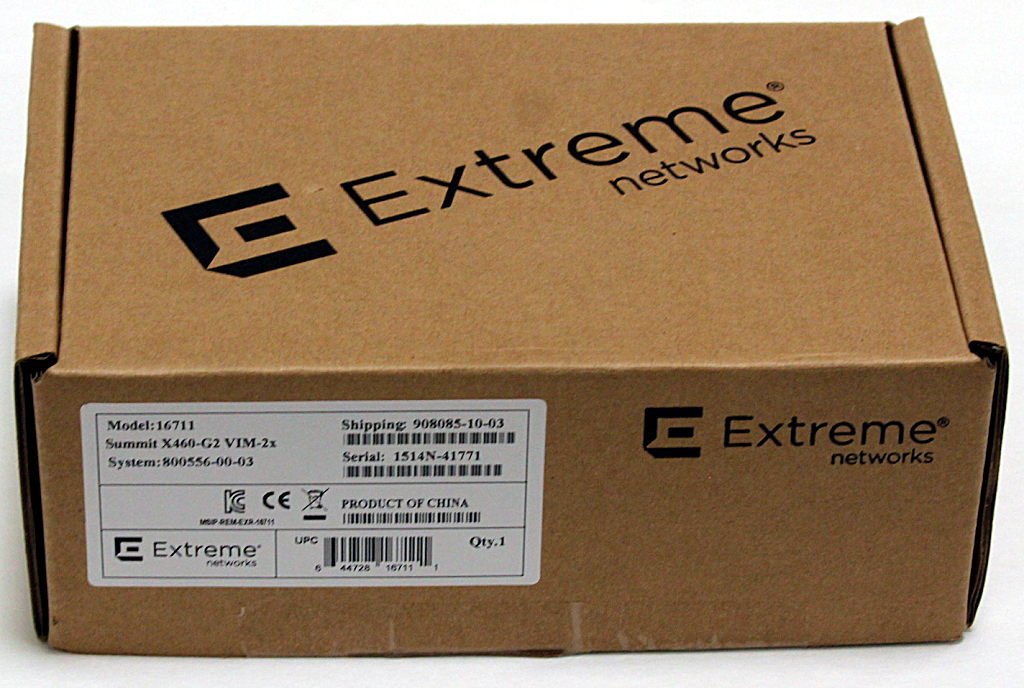 Extreme networks X460-G2 VIM-2x módulo conmutador de Red 10 Gigabit Ethernet - Módulo de conmutador de Red (10 Gigabit Ethernet, SFP+, X460-G2, 86 x 139 x 35,5 mm, 260 g)