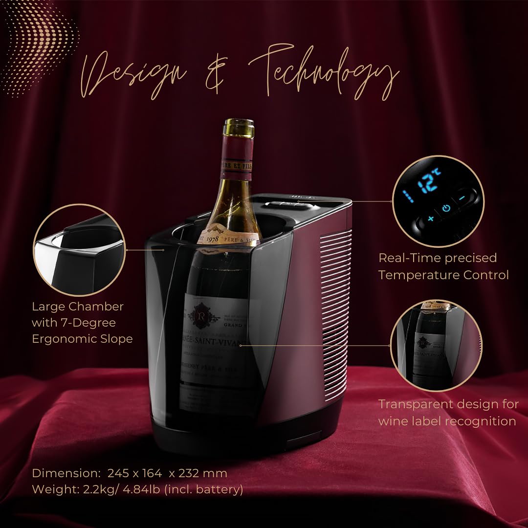 Enfriador portátil de vino VIVANT Venus