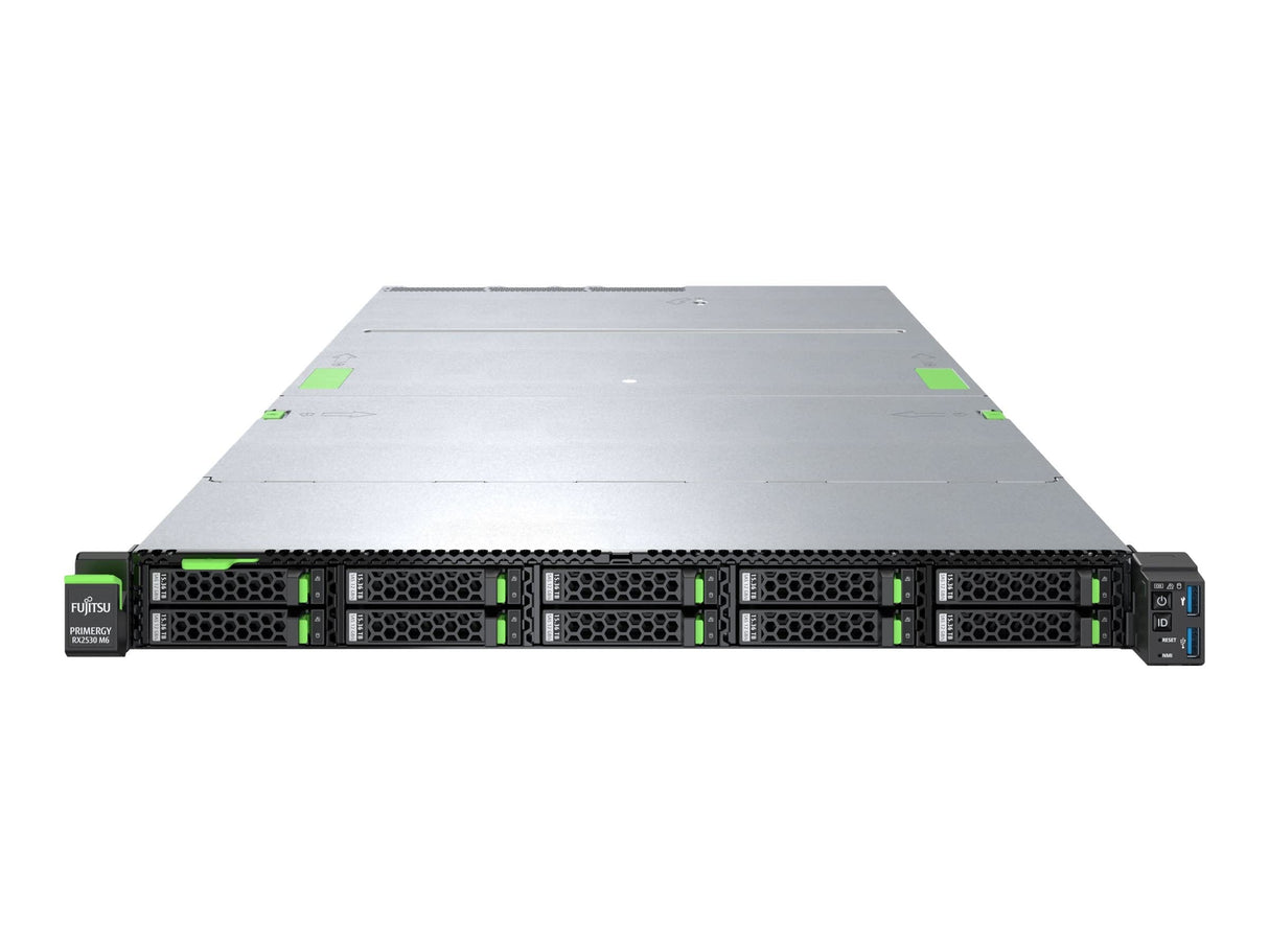 Fujitsu PRIMERGY RX2530 M6 - Servidor - Montaje en Rack - 1U - Doble - 1 x Xeon Silver 4309Y / 2.8GHz - RAM 16GB - SATA - Intercambio en Caliente de 8,9 cm (3,5")