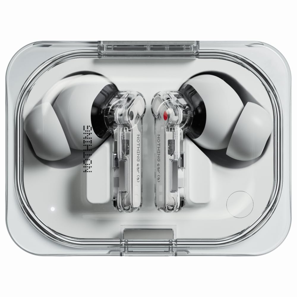 Nothing Ear (a) Auriculares inalambricos Bluetooth con Integración de ChatGPT, Cancelación de Ruido Activa, Algoritmo de Mejora de Graves y hasta 42,5 Horas de reproducción - Blanco
