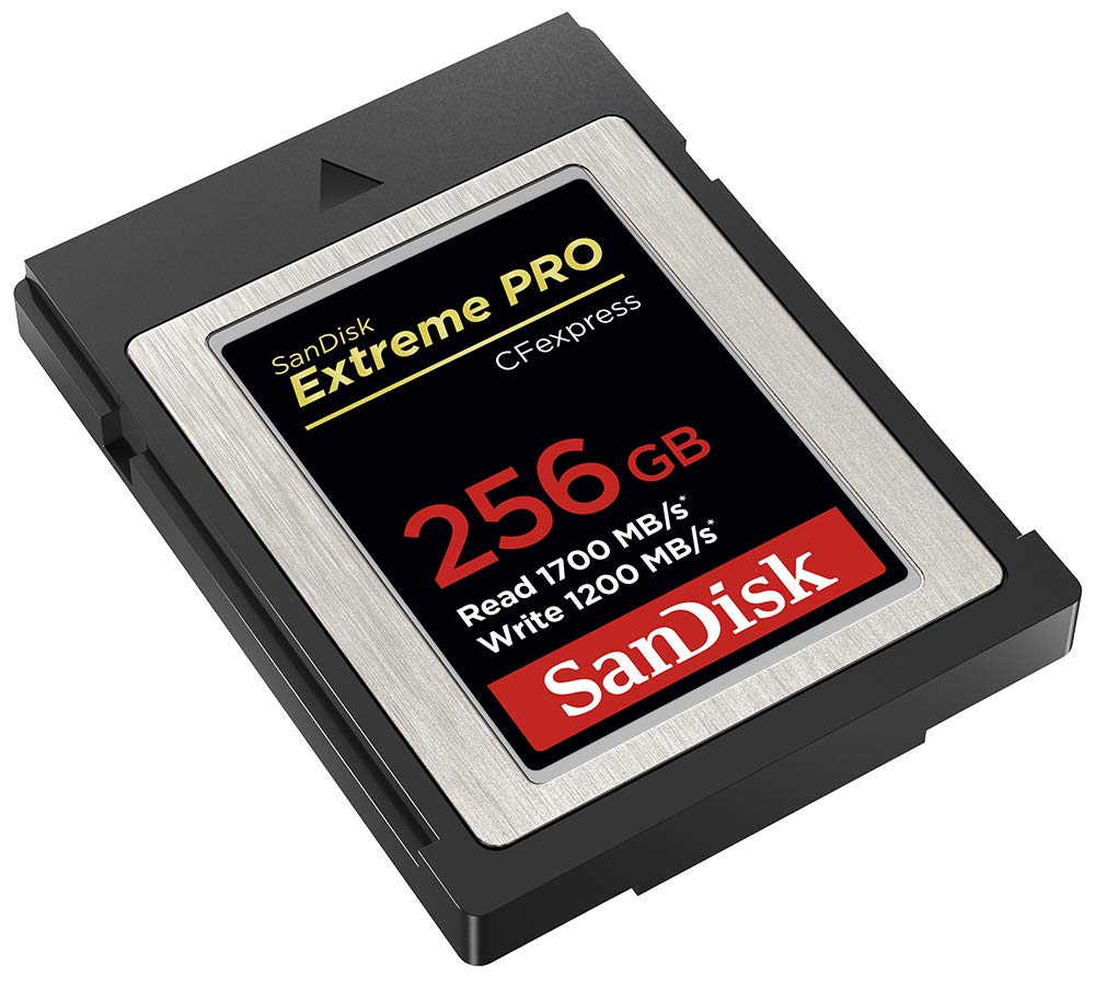 SanDisk 256GB Extreme PRO tarjeta CFexpress Type B Grabación de vídeo RAW 4K + RescuePro Deluxe hasta 1700 MB/s