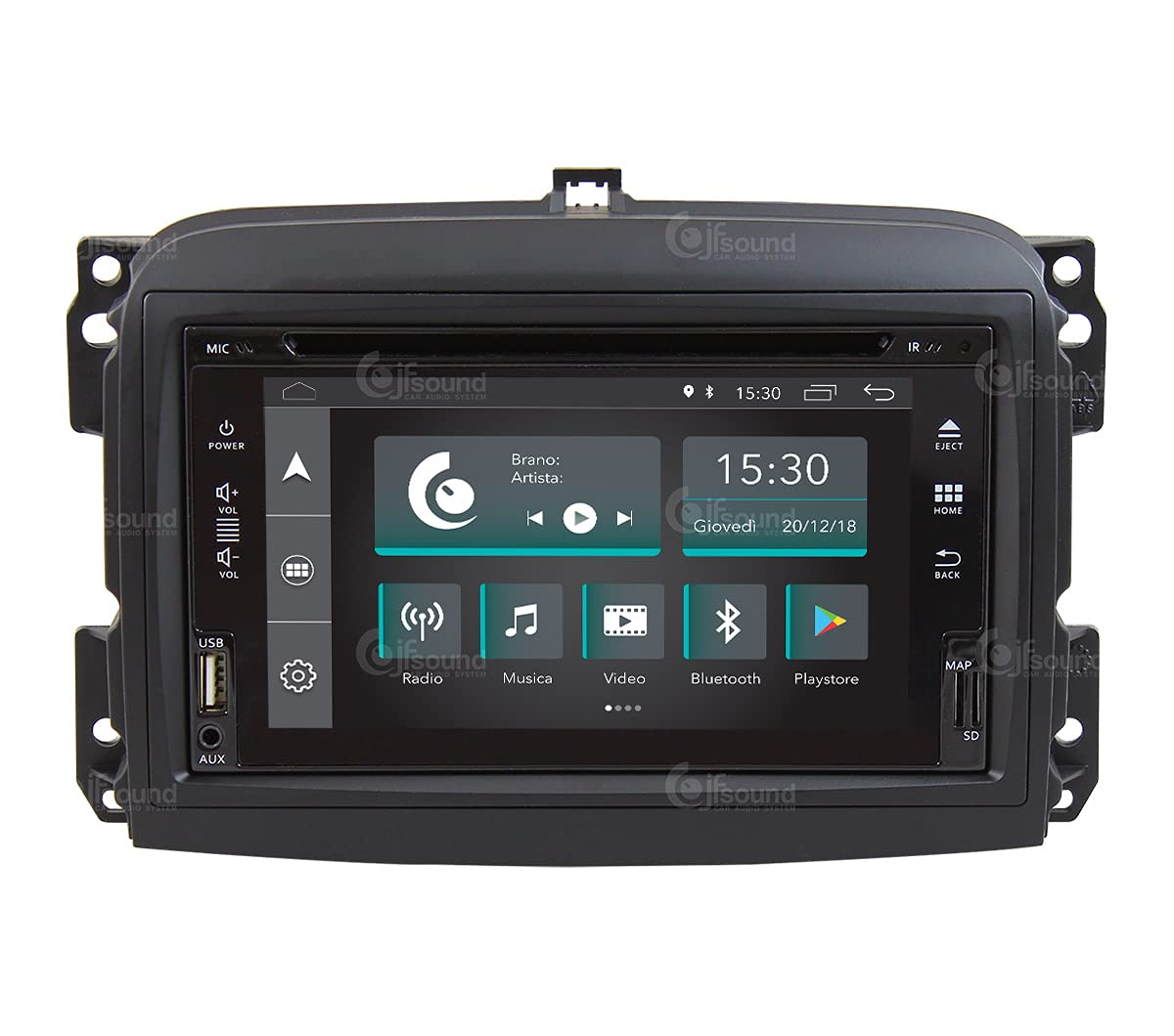 Autorradio de Ajuste Personalizado para Fiat 500L Pre-Restyling Android GPS Bluetooth WiFi Dab USB Pantalla táctil Full HD 6,2"