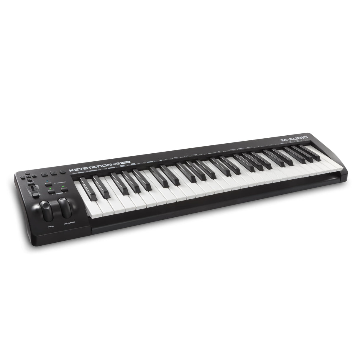 M-Audio Keystation 49 MK3 - Teclado Controlador MIDI USB Compacto de 49 teclas con controles asignables, ruedas de cambio de tono/modulación, conectividad Plug-and-Play (Mac/PC) y software incluida