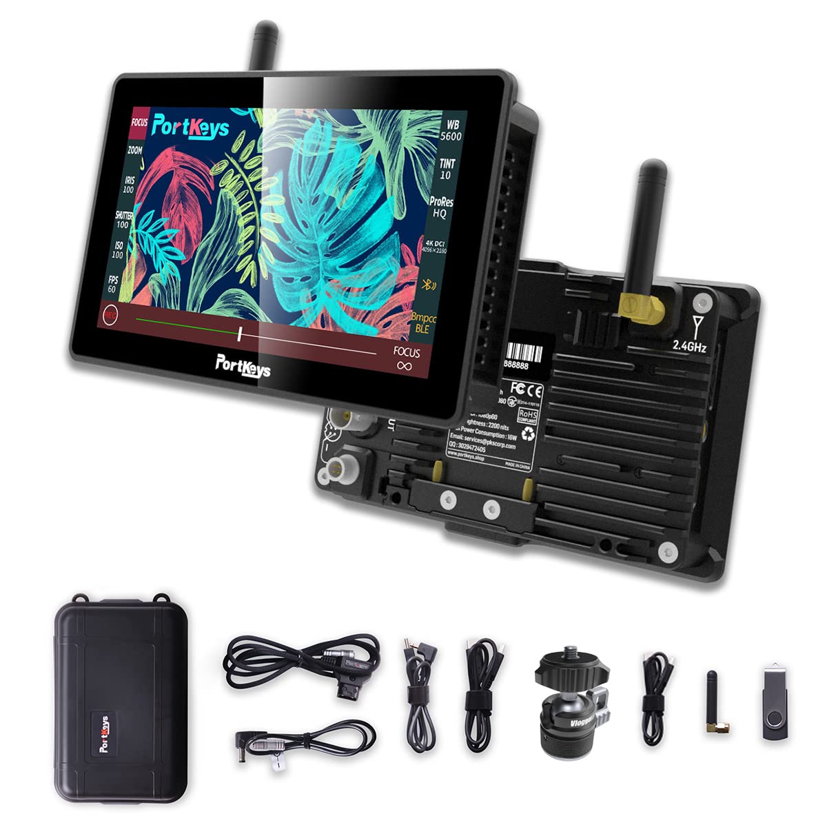 Portkeys BM5 III WR 5.5-Inch WCG on-Camera Monitor with Wireless Camera Control