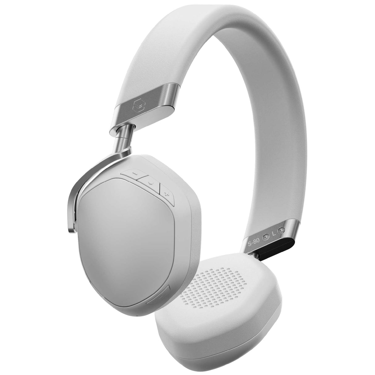V-Moda S-80 | Auriculares supraaurales Totalmente inalámbricos | Sistema de Altavoces Personal | Diseño Elegante |Sonido Potente, Ajustado para la música electrónica | App de edición móvil | Blanco