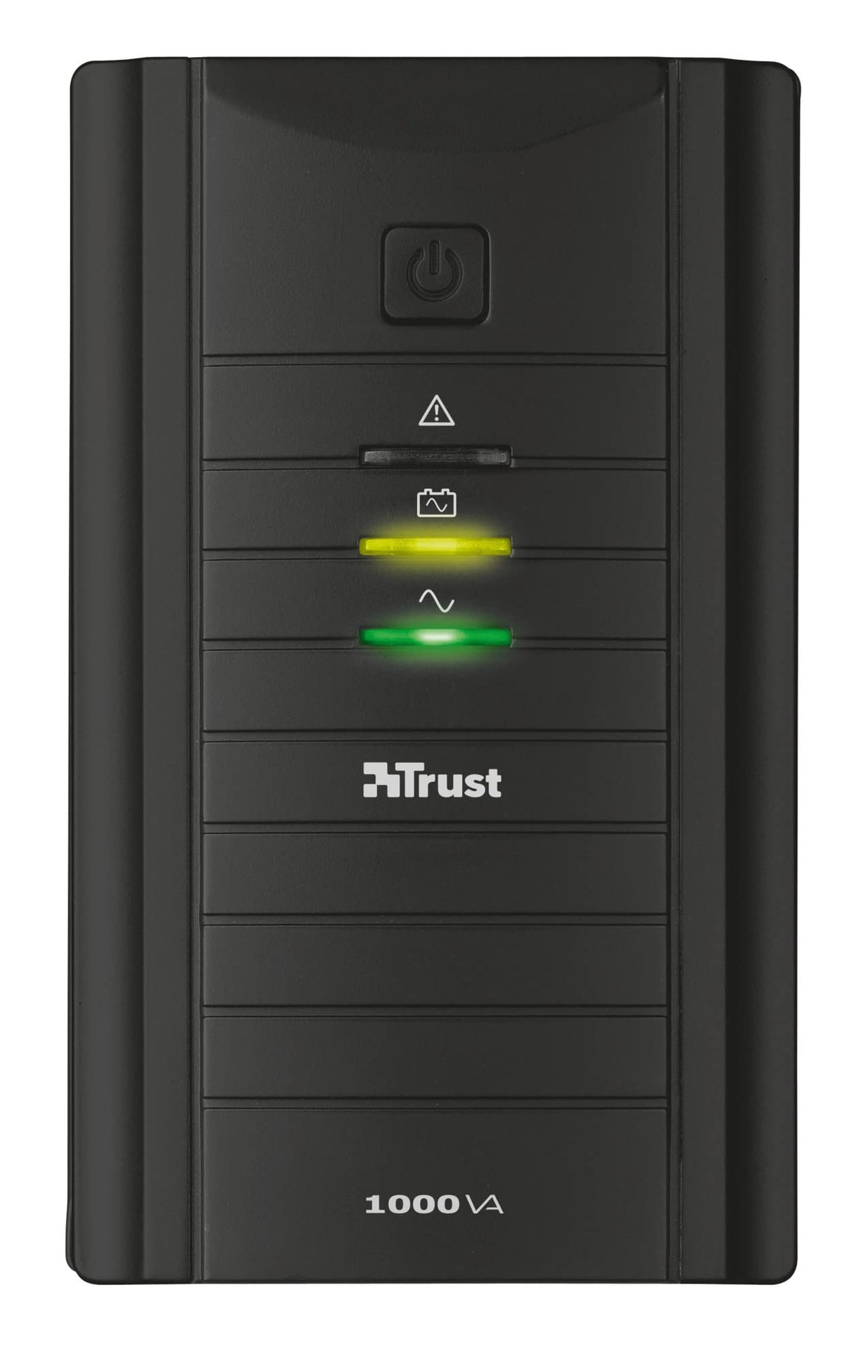 Trust Oxxtron - Sistema de alimentación ininterrumpida, 1000 VA con 2 enchufes de Pared, Negro
