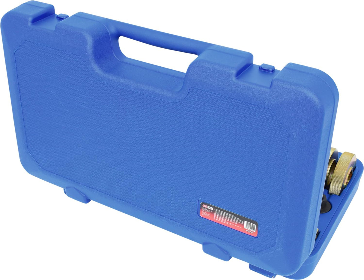 KS Tools 460.1705 Juego de herramientas de casquillos ranurados para casquillos ranurados de silentblock, 19 pzs