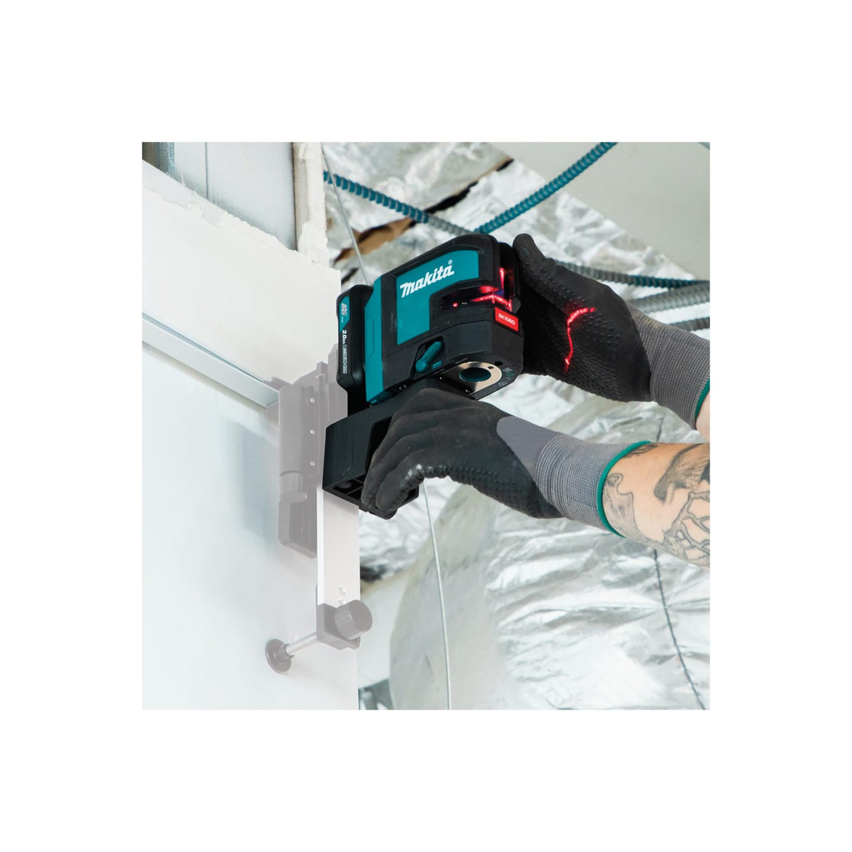 Makita SK106DZ - Cuerda de 4 puntos de cruz con láser, 50 W, 12 V, Negro, One size