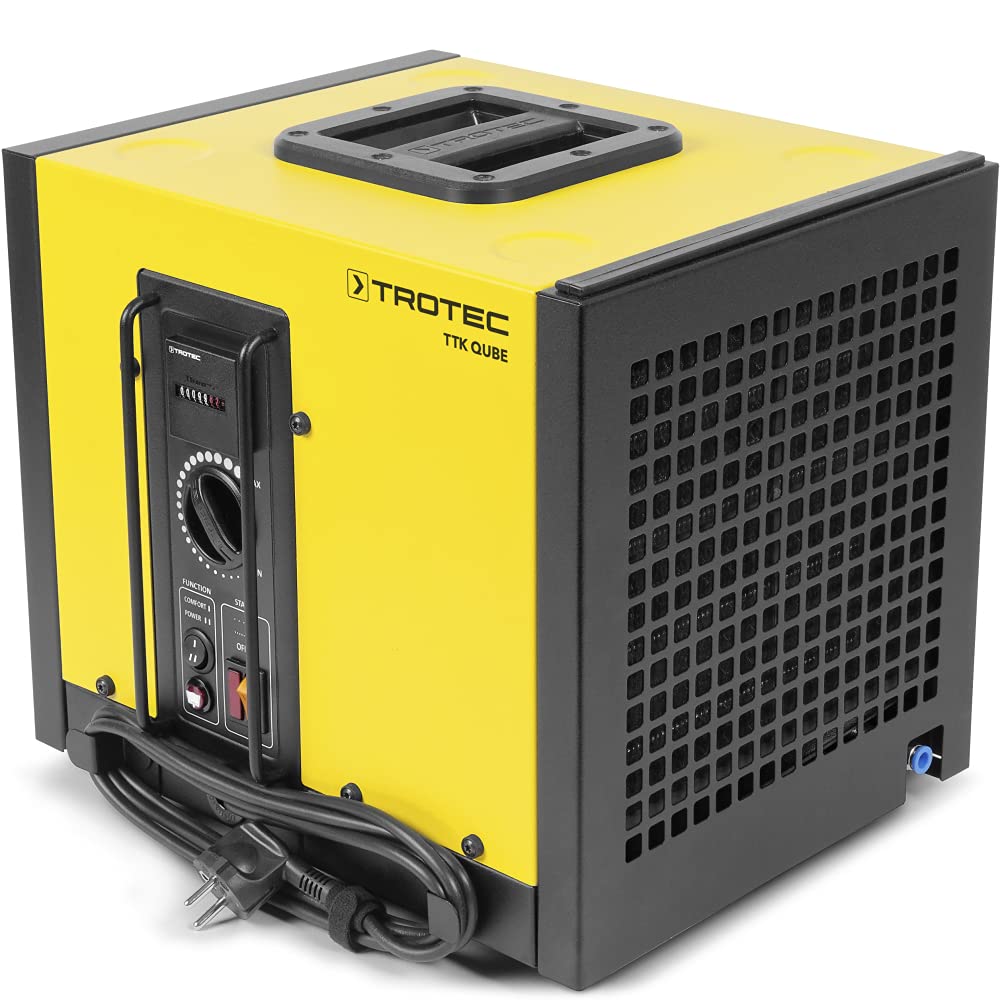 TROTEC Deshumidificador Comercial Compacto TTK Qube (máx. 20l/día), Apto para Habitaciones de hasta 110 m³, Secador de condensación Profesional Compacto