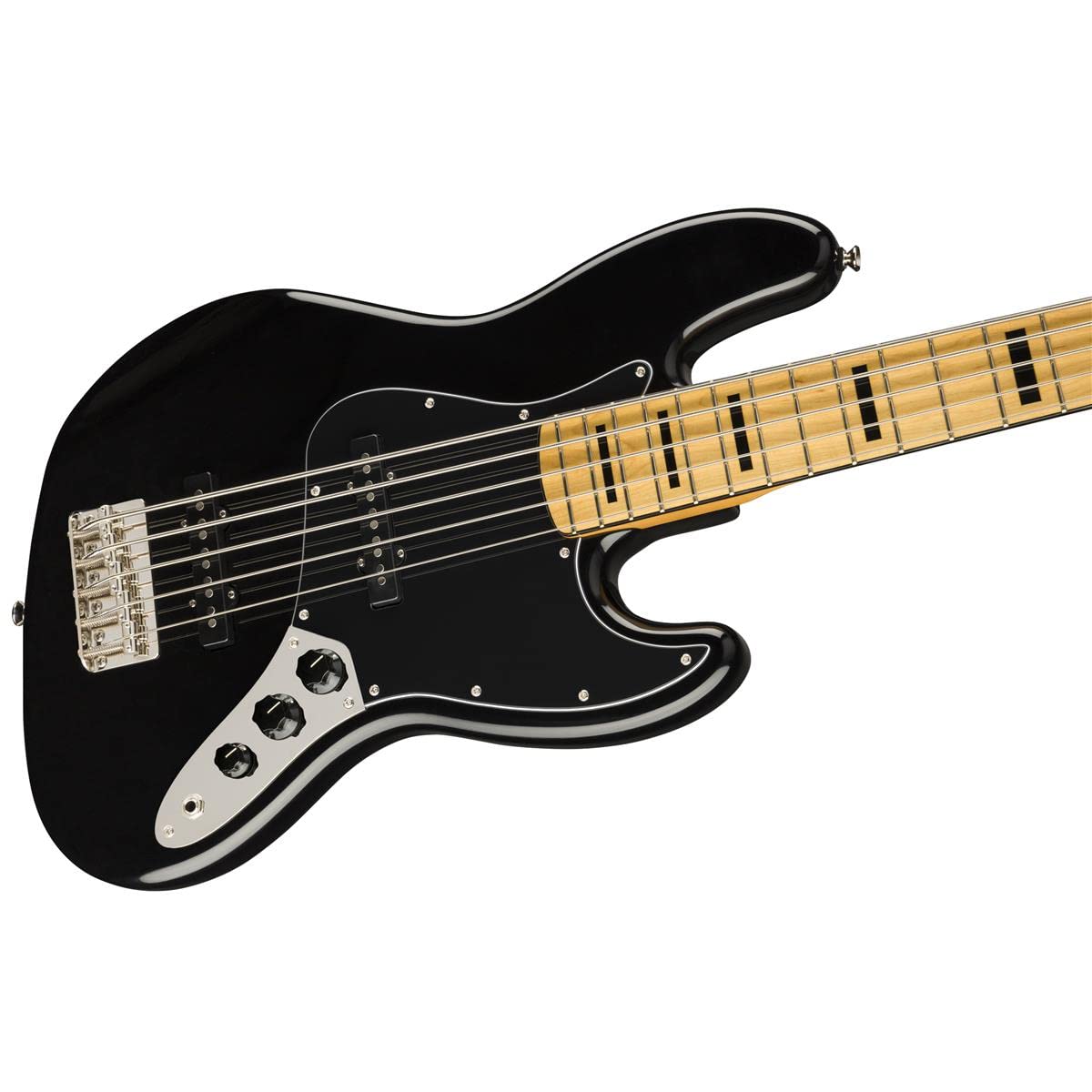 Squier by Fender Classic Vibe años '70 Jazz Bass V, Bajo Eléctrico, Diapasón de Arce, Negro