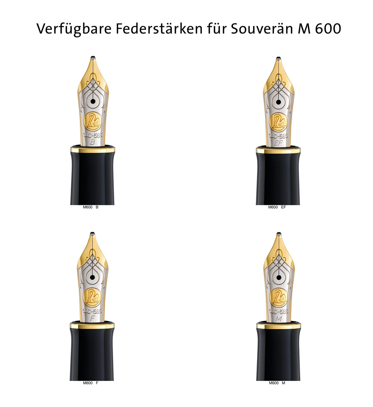 Pelikan Souverän M600 - Pluma en punto de escritura M, multicolor