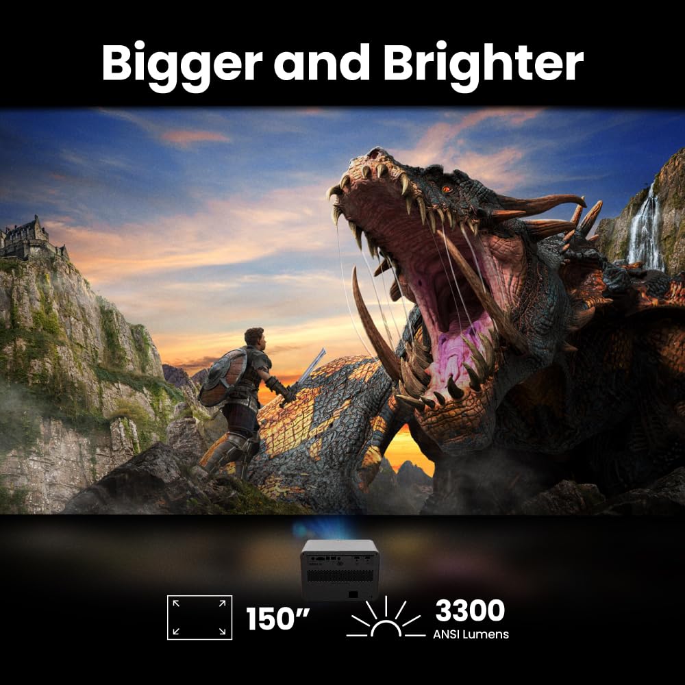 BenQ X3100i 4K UHD HDR 4LED 3300 Lúmenes Proyector para Consolas de Juego | Tiempo de Respuesta de 4ms | Modo de Juego Automático | Xbox, PS5, Switch